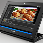 **

A crisp, clear portable monitor displaying text and graphics. Focus on showing the sharpness and clarity of the display, highlighting the Full HD resolution.  The monitor should be around 13-15 inches in size.

**