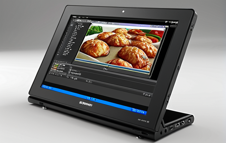 **

A crisp, clear portable monitor displaying text and graphics. Focus on showing the sharpness and clarity of the display, highlighting the Full HD resolution.  The monitor should be around 13-15 inches in size.

**